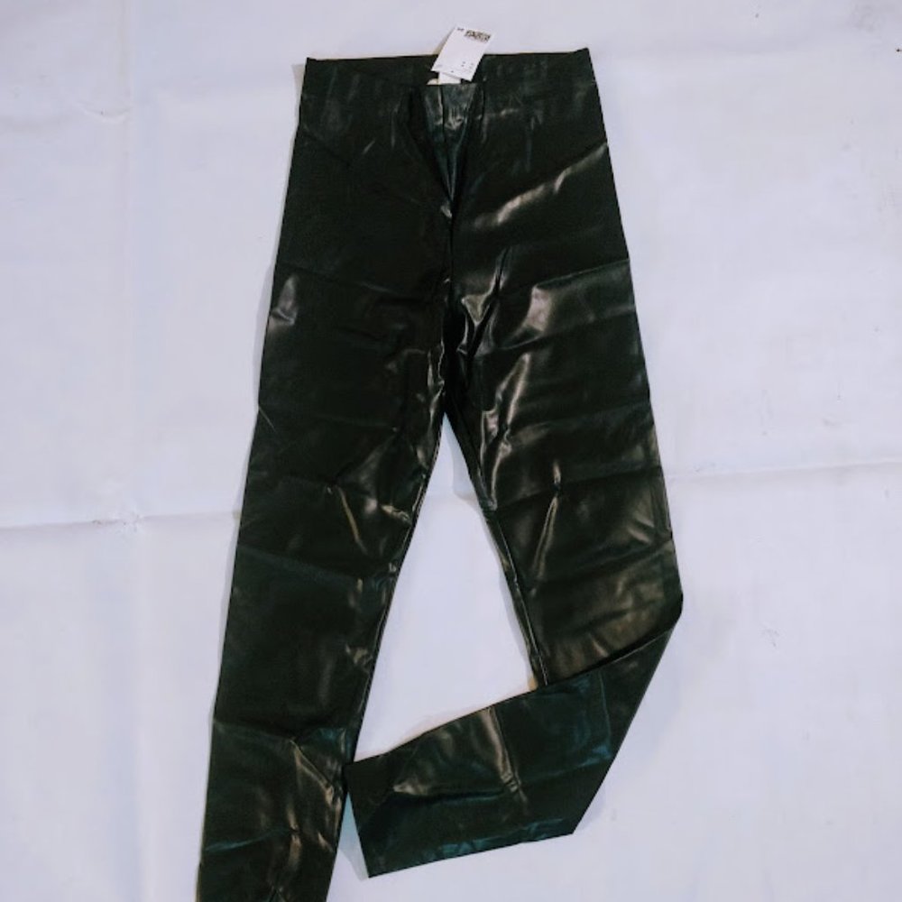 H&M PLEATHER LEGGINGS